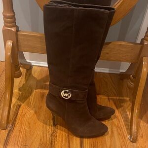 Michael Kors Dark Brown Heeled Boots